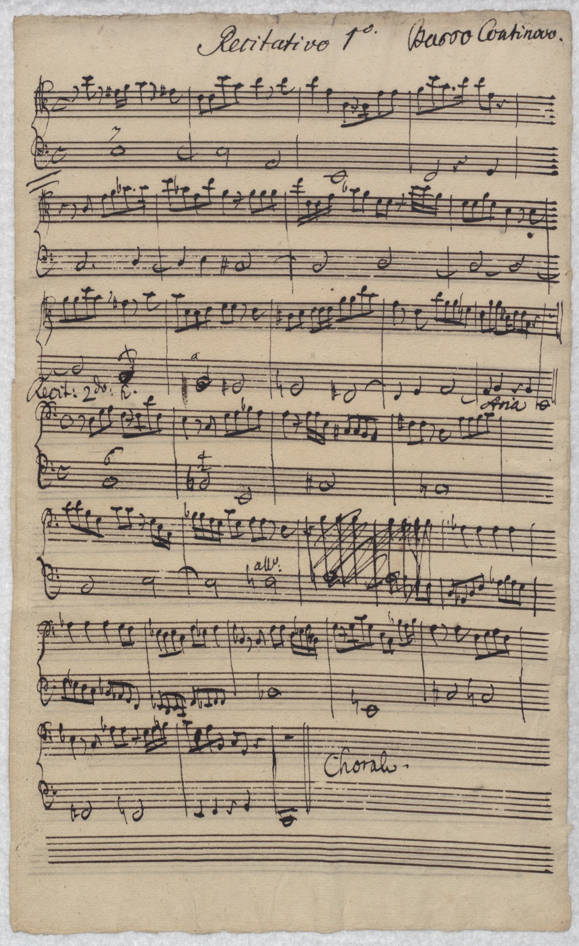 BWV 41, nach 1750 (Harrer)