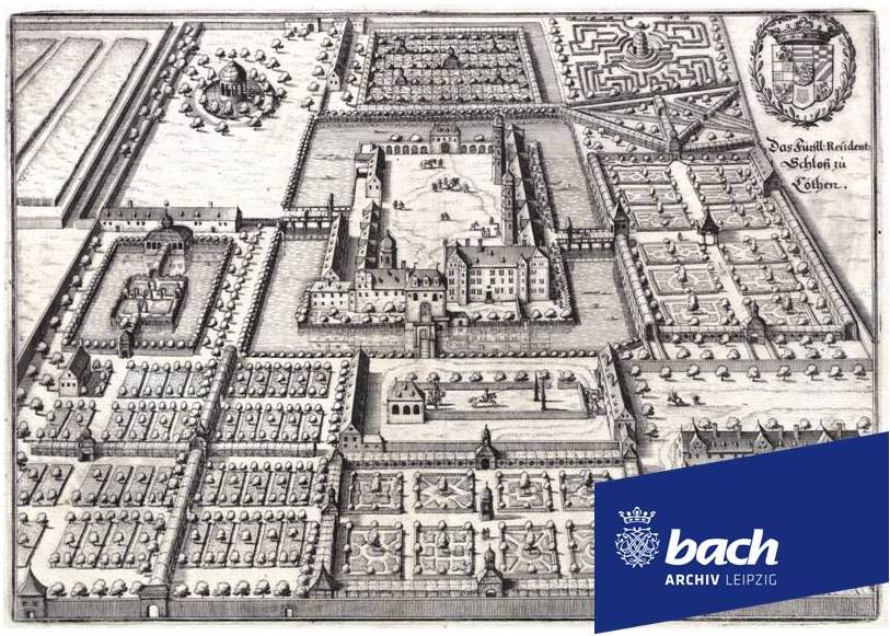 Das Köthener Schloss im 17. Jahrhundert (Bach-Archiv Leipzig, Graph. Slg. 11-32)