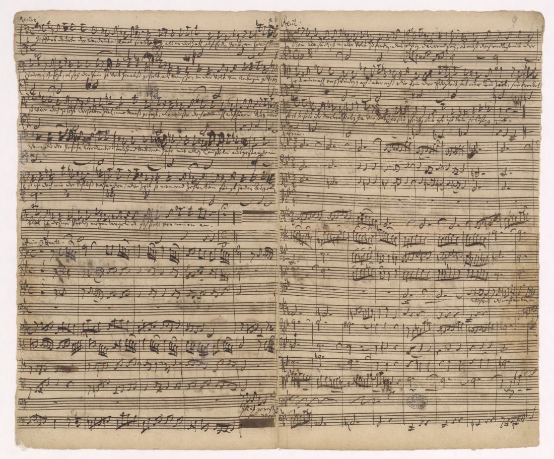 Autographe Partitur BWV 20, Leipzig 1724