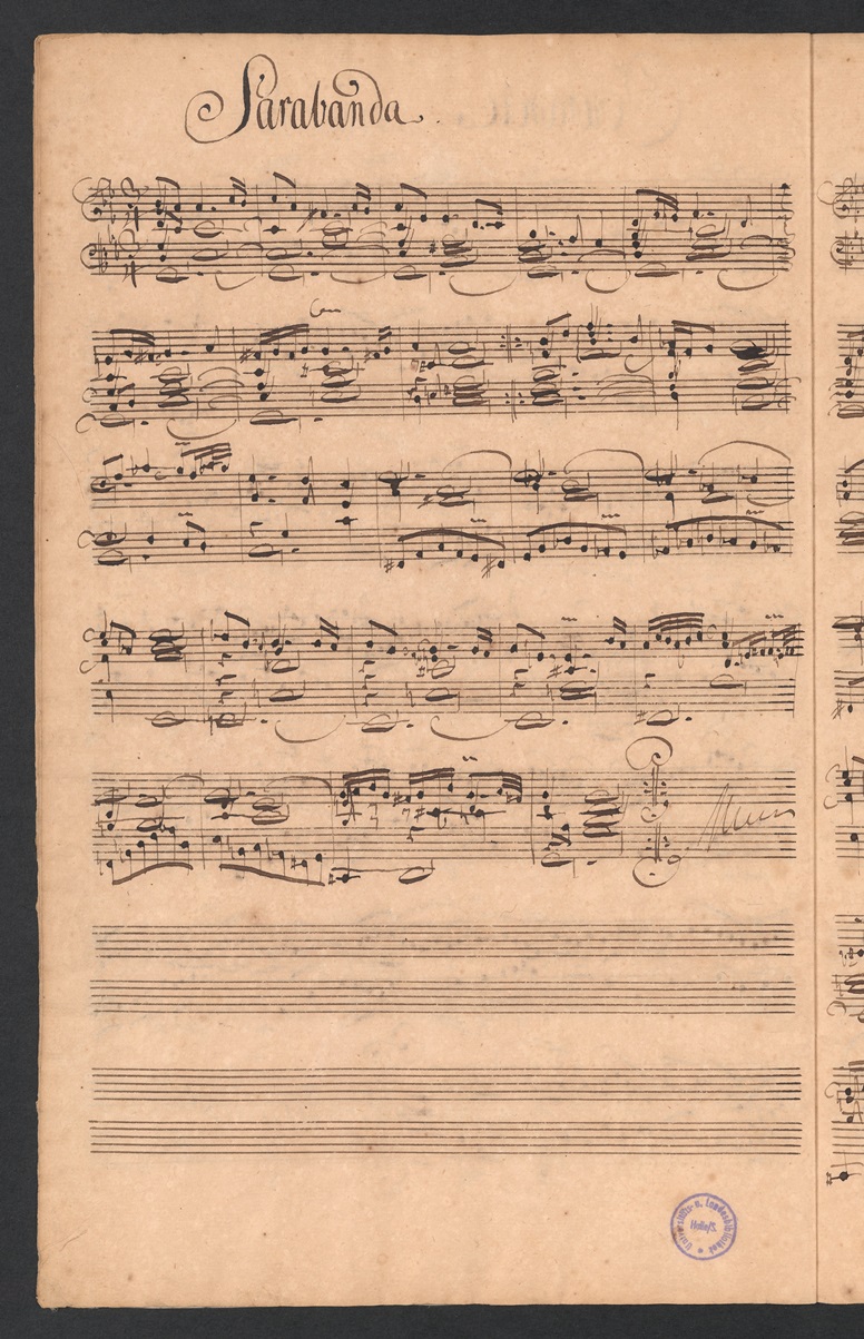 Engl. Suite BWV 808 Sarabande