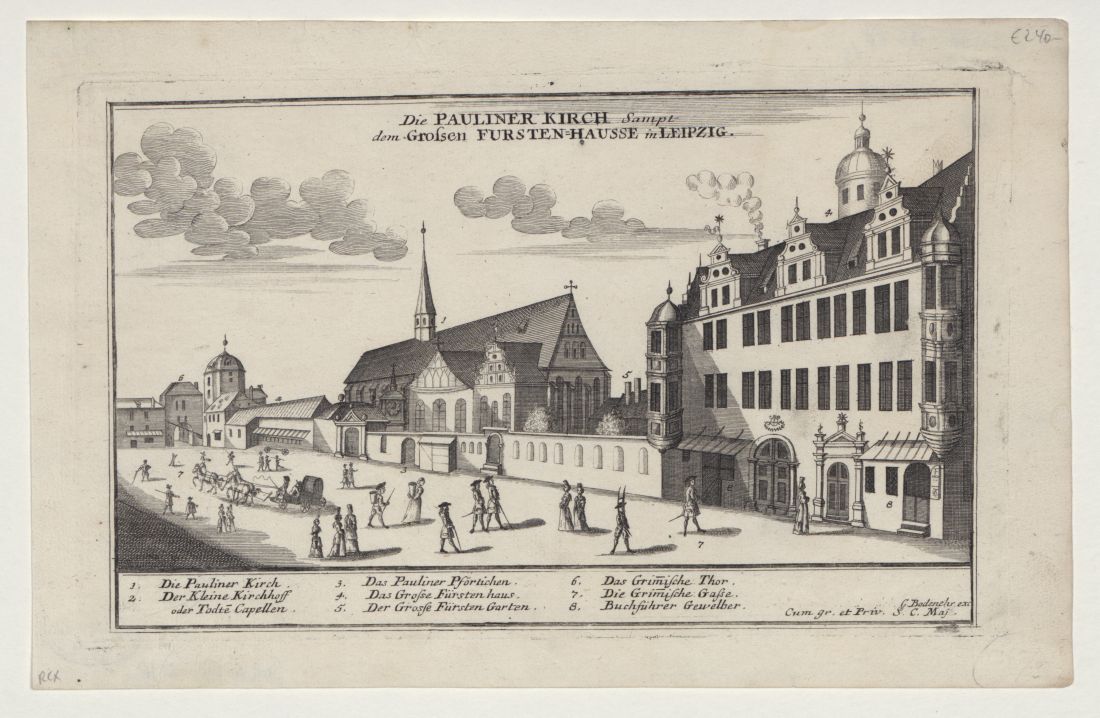 Kupferstich im Verlag Gabriel Bodenehr, Leipzig um 1700