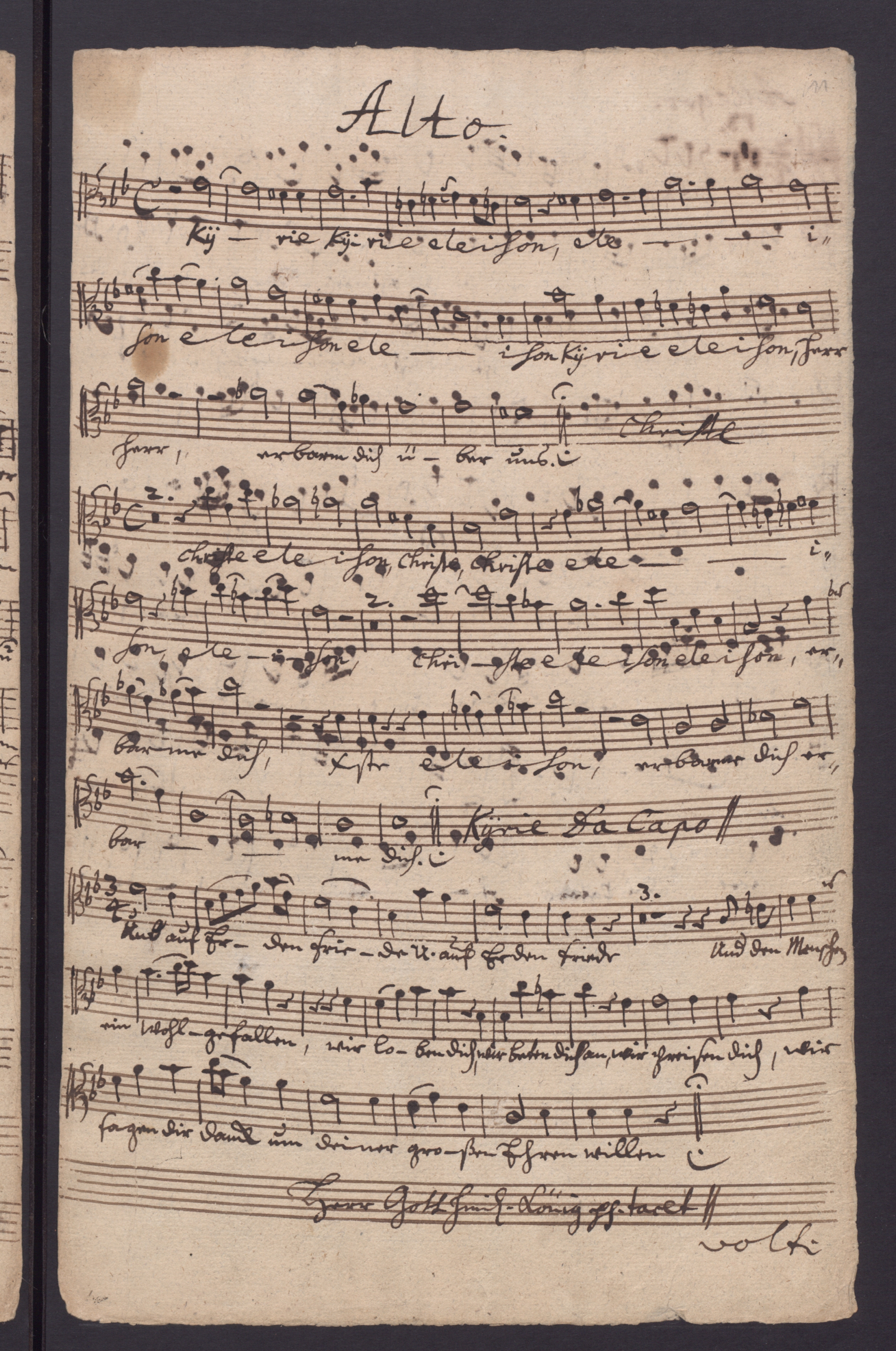 From the Kulukundis collection: Handwriting Wilhelm Friedemann Bach 