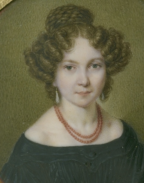 Henriette Voigt (1808-1839), Aquarell von Friedrich August Junge, 1829, Stadtgeschichtliches Museum Leipzig