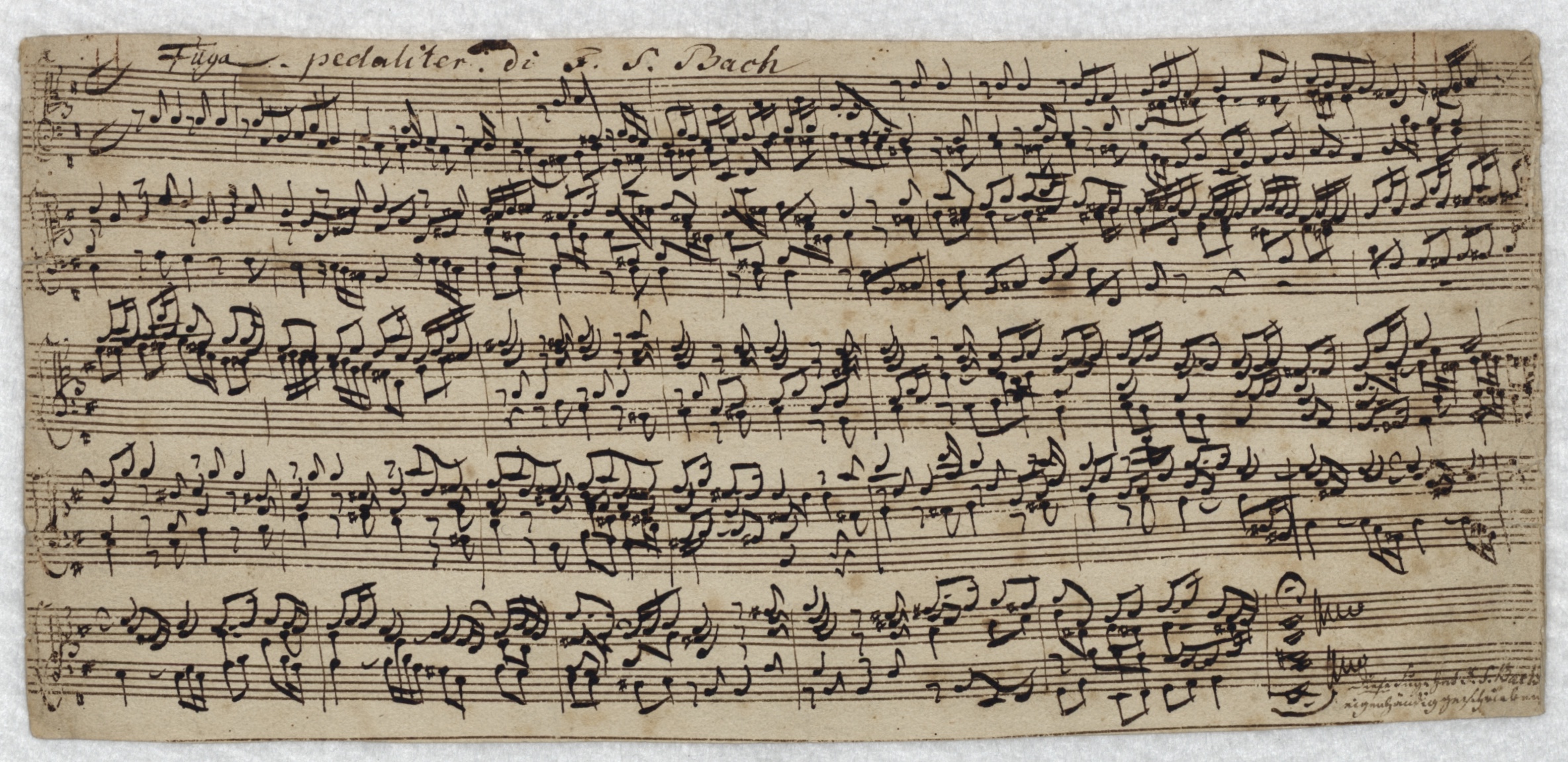 Abschrift von Johann Caspar Vogler, Dauerleihgabe des Verlags Breitkopf & Härtel, Wiesbaden